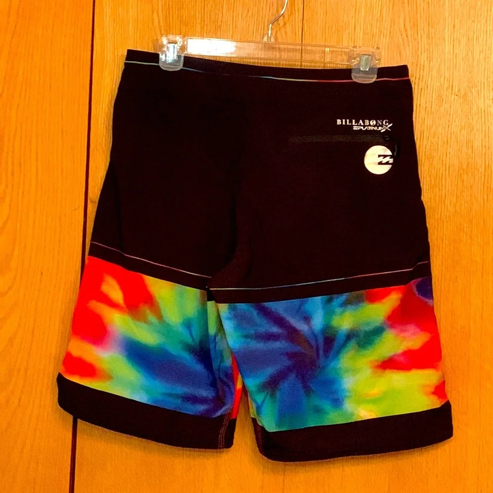 Rare Billabong 32 Platinum PX2 recycler tie dye 20” stretch surf board shorts